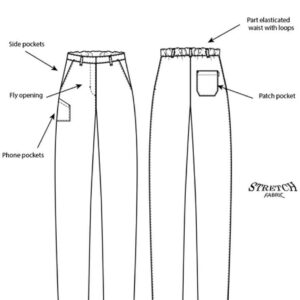ADC Ladies Slim Fit Stretch Trousers