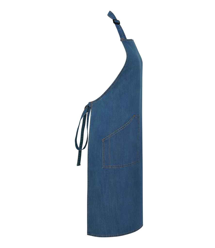 Brand Lab Denim Adjustable Bib Pocket Apron - Image 4