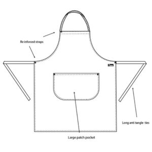 Dennys Bib Apron with Pocket