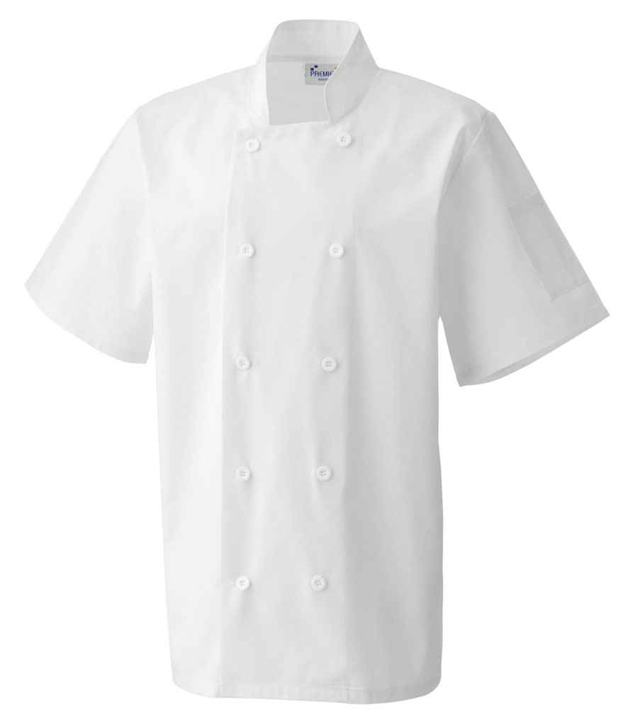 Premier Short Sleeve Chef's Jacket - Image 4
