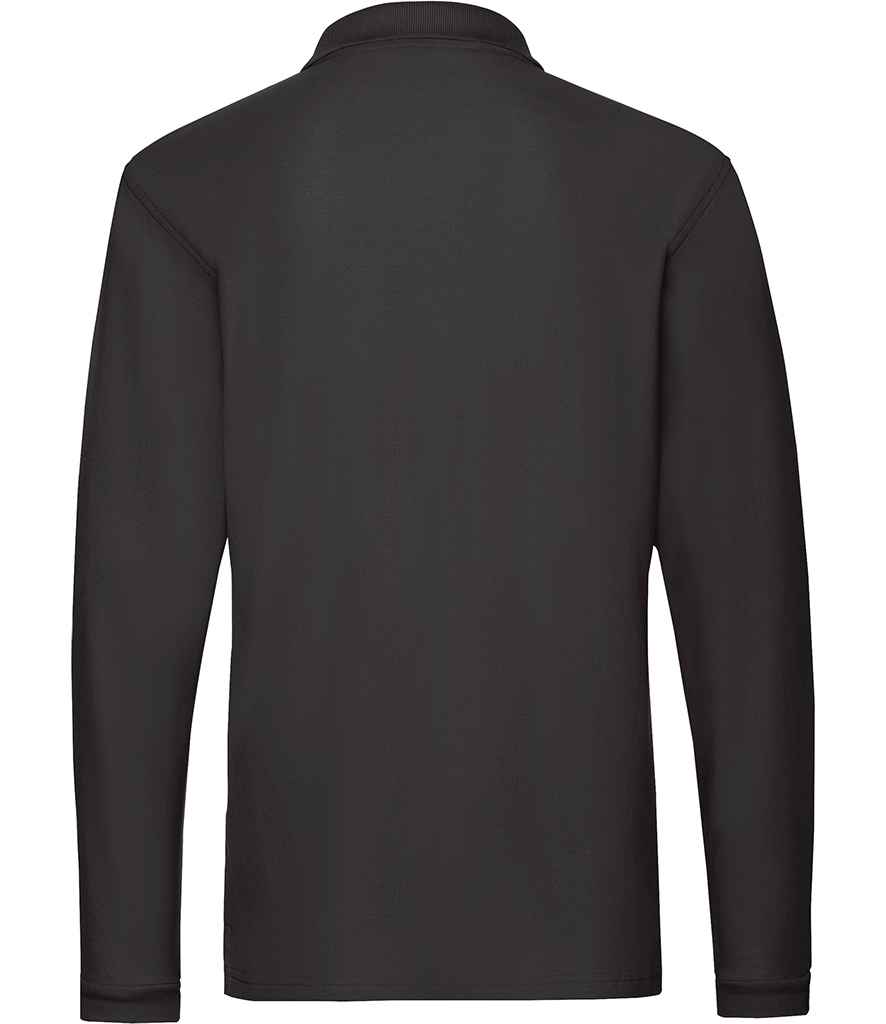 Fruit of the Loom Premium Long Sleeve Cotton Piqué Polo Shirt - Image 2