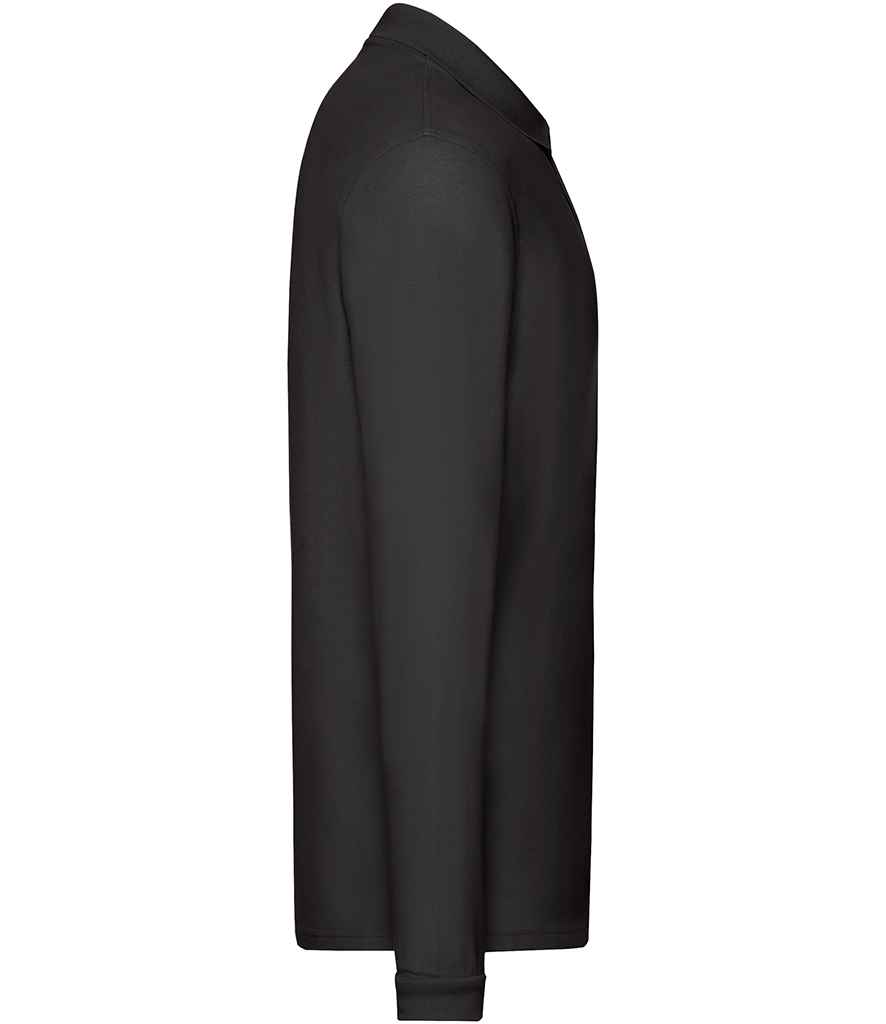Fruit of the Loom Premium Long Sleeve Cotton Piqué Polo Shirt - Image 3