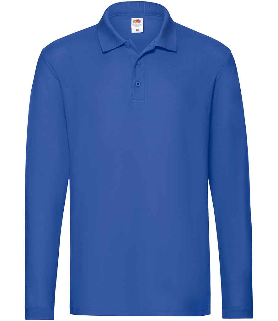 Fruit of the Loom Premium Long Sleeve Cotton Piqué Polo Shirt - Image 15