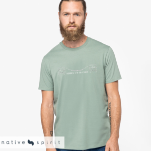 Native Spirit Unisex Heavyweight T-Shirt (Land Rover Series I, II, III Club) (Embroidered)