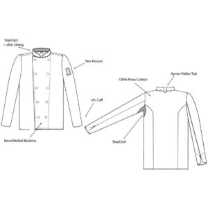 Le Chef Long Sleeve Luxe Jacket